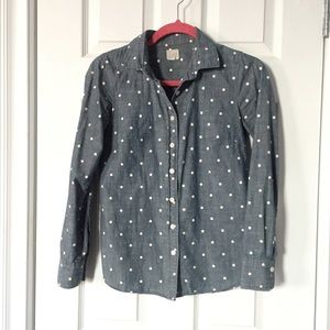 J Crew Polka Dot Shirt